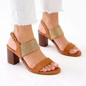 [Isola] Lia Block Heel Sandal